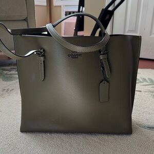 Coach Sage Green Leather Tote